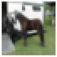 pixelated picture of a horse
